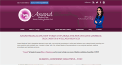 Desktop Screenshot of anandmedicalspa.com